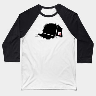 Trucker Hats Black Graphic Baseball T-Shirt